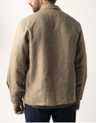Castello d'Oro Beige Linen Safari Jacket thumbnail 4